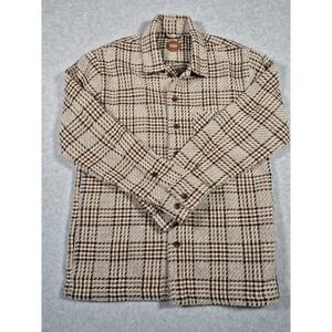 Common People Men's Small Granby (Ben) Luxe Knit Tweed Plaid Over shirt
